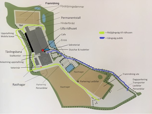 Karta över Smedstad Ridsportcenter